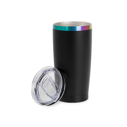 TUMBLER 20OZ BLACK/RAINBOW