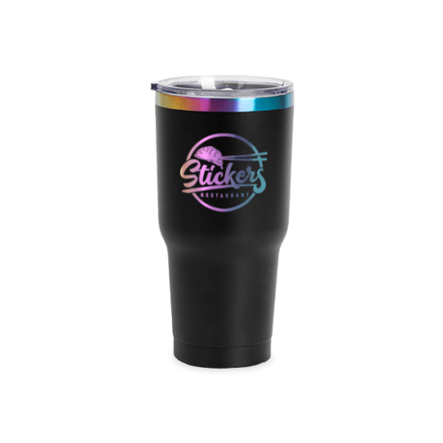 TUMBLER 30OZ BLACK/RAINBOW - Image 2