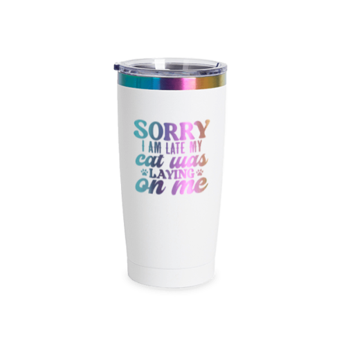 TUMBLER 20OZ WHITE/RAINBOW - Image 2