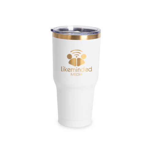 TUMBLER 30OZ WHITE/GOLD - Image 2