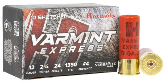 Hornady Varmint Express 12 Gauge 2.75" 4 Buck Shot