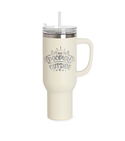 40oz Tumbler Bone White