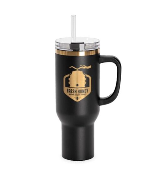 40oz Tumbler Black/Gold