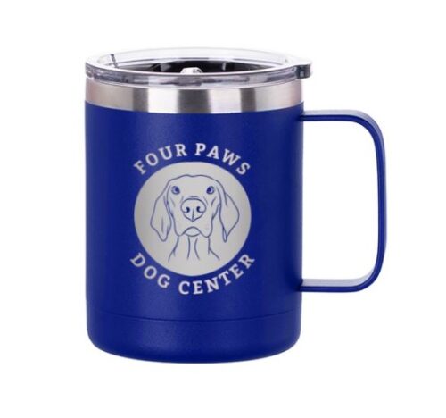 10oz Cup w/Handle Royal Blue